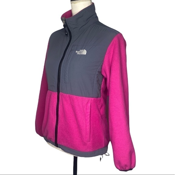 The North Face Full Zip Hot Pink Gray Jacket - Picture 4 of 15